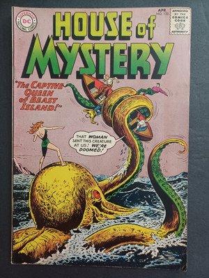 House of Mystery #107 - Captives of the Alien Fisherman - 1961 - FN