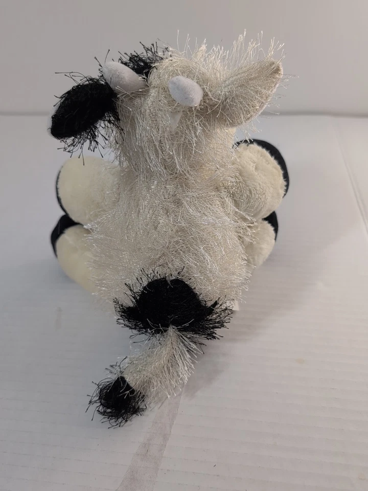 Classic Webkinz BLACK & WHITE COW GANZ HM003 Plush Stuffed Animal NO CODE - Image 4 of 4
