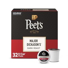 Peet's Coffee, Dark Roast Keurig K-Cup Pods, 100 Arabica Coffee -Major Dickason