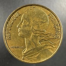 1969 France 20 Centimes Well-Worn Detail