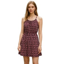 Banana Republic Pink Geometric Print Mini Dress Small Petite NWT