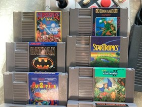 Nintendo NES Top Loader Console and games lot recapped modded AV  Metal Storm