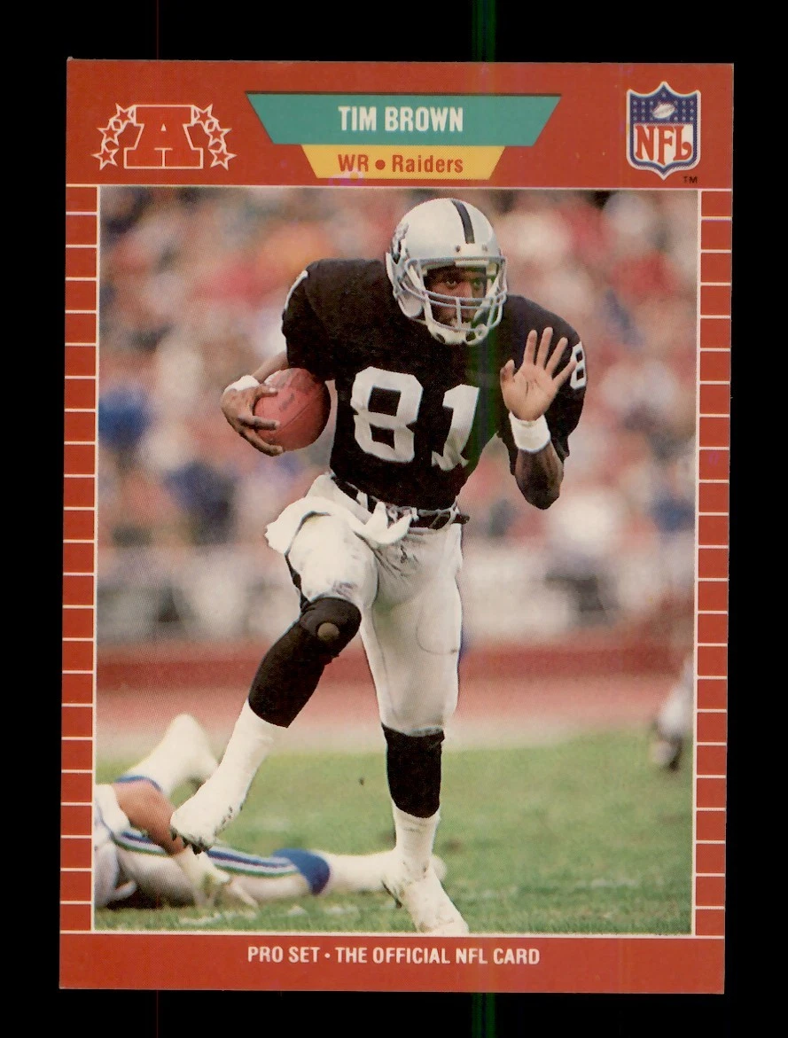 1989 Pro Set Tim Brown #183 for sale | eBay