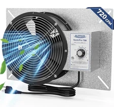 Abestorm 10" Basements Vent Fan 720 CFM High Flow Powered Ventilation Fan, IP55