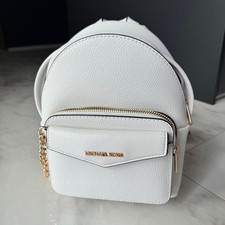 Michael Kors mini zaino bianco pelle borsa donna autentico quasi come nuovo