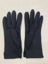 Vintage Aris Black Nylon Spandex Stretch Gloves One Size