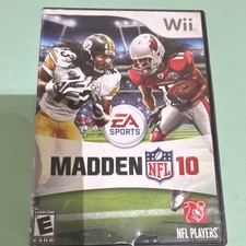 EA Sports Madden NFL 10 Nintendo Wii Football Sports 2009 Manual