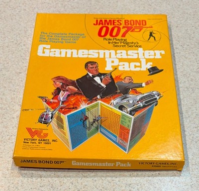 JAMES BOND Mystery Box RPG (Victory Games 1983) -- UNPUNCHED