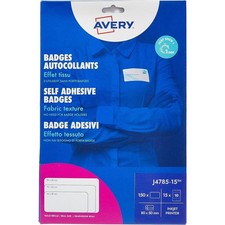 [J4785-15] Avery Pochette 150 badges adhésifs en polyester, impression jet d'...