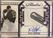 2024 Panini Flawless Paul Skenes Prospect Patch Auto Ruby FOTL /3 RARE Pirates
