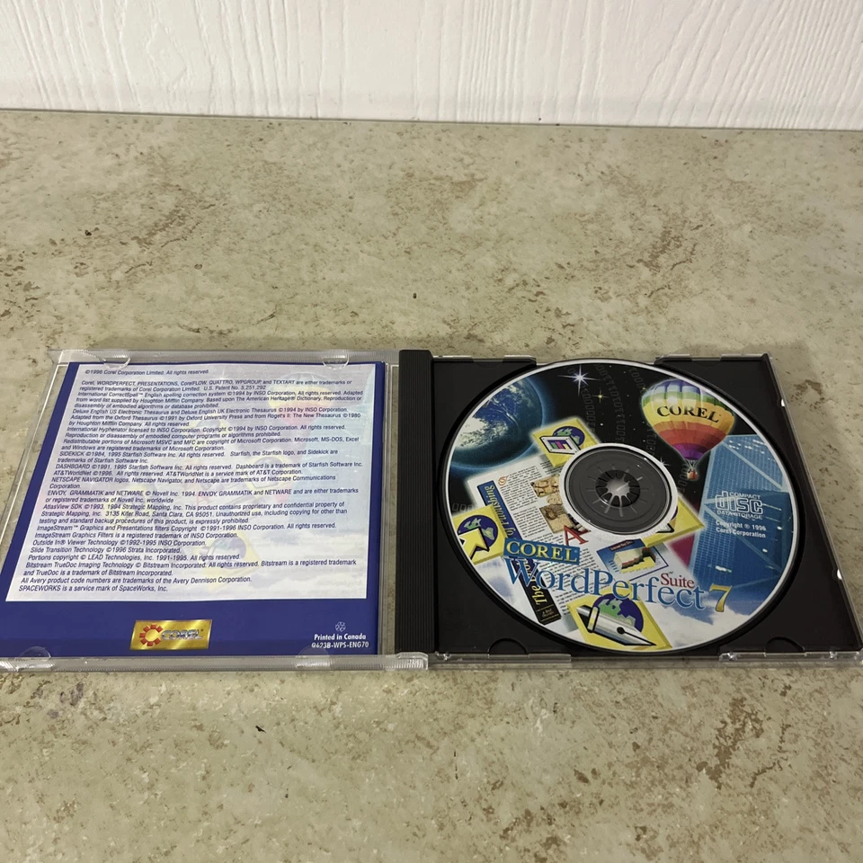 Corel WordPerfect Word Perfect 7 Suite PC / Windows 95 CD-ROM #2 - Image 3 of 4