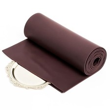 1.1 Yard Anti Tarnish Silver Cloth by the Yard, Luxury Jewelry Silver Brown