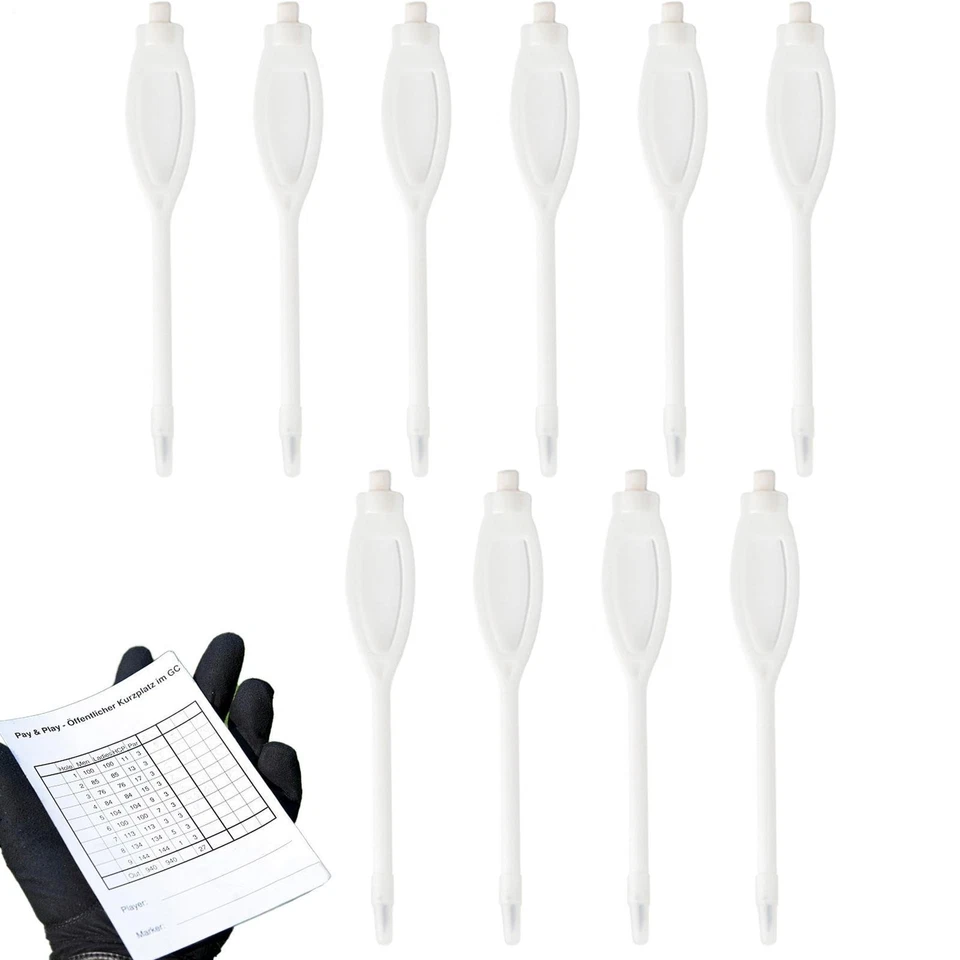 10 PIEZAS Lápices de puntuación de golf Clip ovalado PS Plumas de puntuación de golf 2H Rotuladores Foto 3 de 4