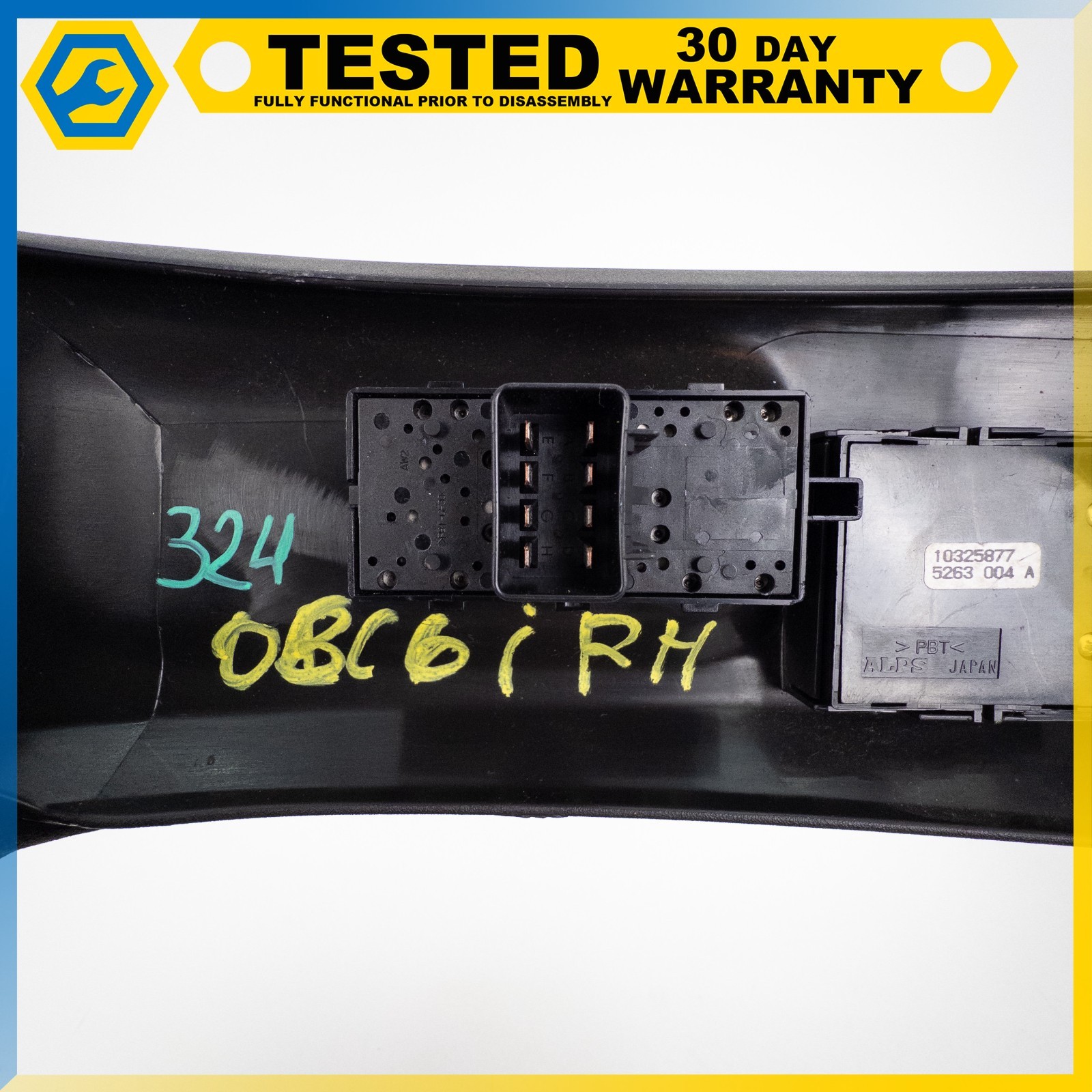 05-13 CHEVROLET CORVETTE C6 FRONT RIGHT SEAT CUSHION PANEL SWITCH ASSEMBLY OEM