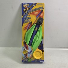 COOP Kite-a-Pult Launch Toy Blue Green 27.75" x 22 Transforms String Kite Glider