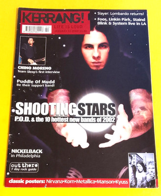 Kerrang! No.886 January 12 2002 - P.O.D., Slayer, Nickelback, Puddle Of Mudd