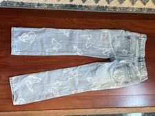GUESS Girls Jeans Butterfly Size 8 Only Worn Once Excellent Condition