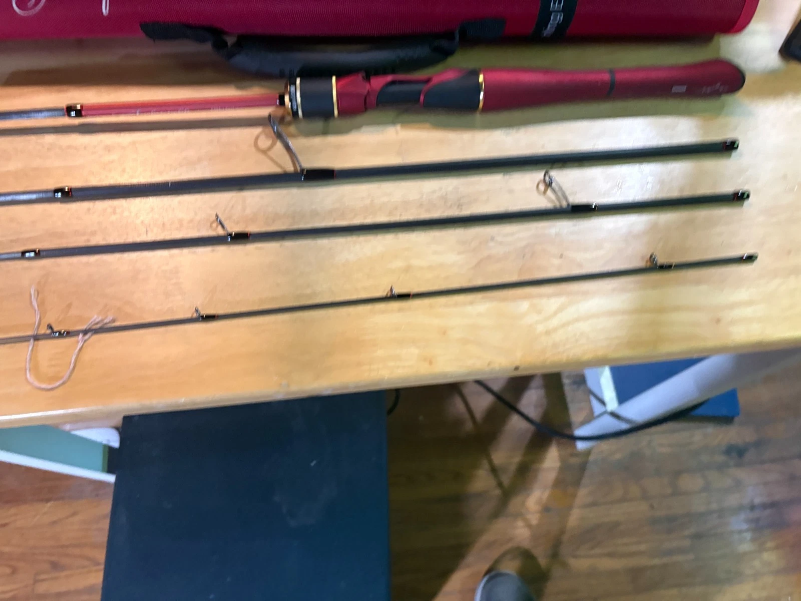 Kingdom 4 piece rod with case, 4-10 line weight, 6 foot long