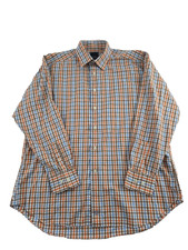 David Donahue Men's Shirt Cotton Size 17 34/35
