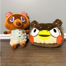 Nintendo Animal Crossing Tom Nook  Blathers Plush Set