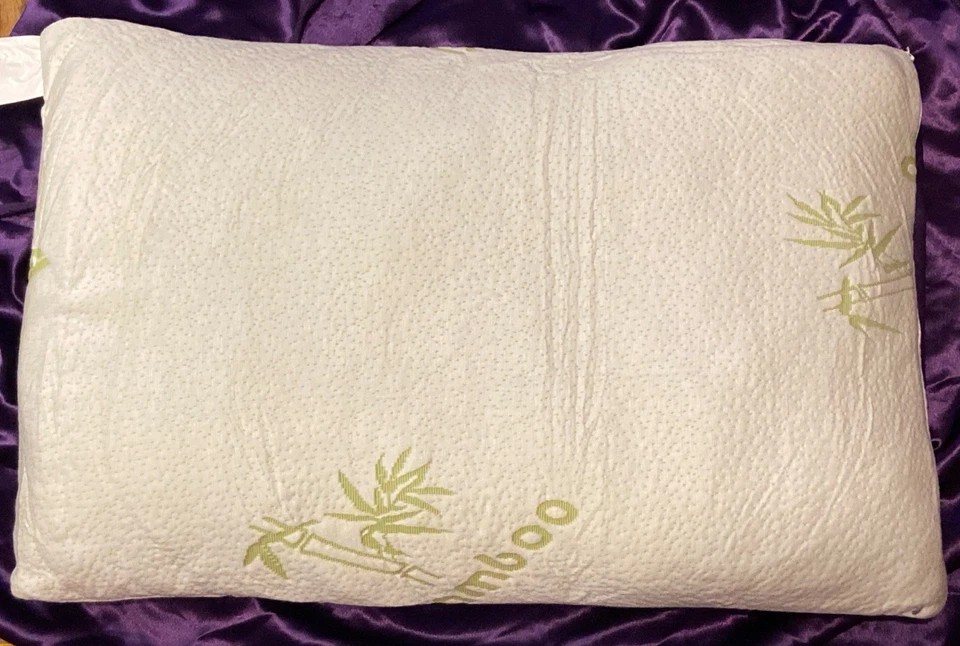 HOTEL COMFORT Bamboo Queen Size Foam Hypoallergenic Pillow - Image 2 of 4