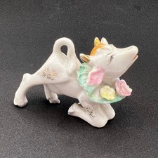 Vintage Anthropomorphic Cow Creamer Porcelain...