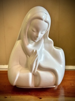 Hull Madonna Vintage Art Pottery Planter White