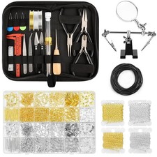 Jewelry Making Supplies for Adults, Permanent Jewelry Starter Kit with Tools,...