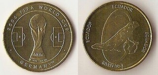 Offizielle FIFA Medaille zur WM 2006 in Deutschland Ecuador