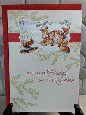 Hallmark Christmas Card with Envelope ~ Warmest Wishes of the Season