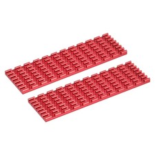 2 Pack M.2 SSD Heatsink Cooler with Thermal Pad for PC 70x22x3mm Red
