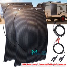 200W Mono Flexible Solar Panel 12v Portable Power Charge Camping Home RV Battery