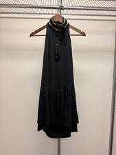 Gucci Silk Halter Mini Shift Dress Black Fall 2008 Frida Giannini IT 38 US 4