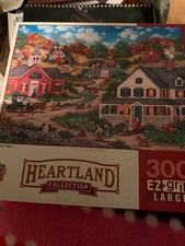 300 piece Jigsaw Puzzle School Horse Carriage Flag Children House Country