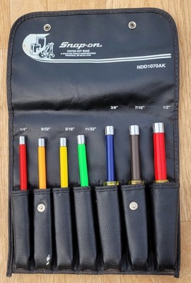 Snap On isoliert Imperial Größe Nuss Läufer Set mit Geldbörse NDD1070AK