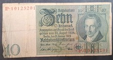 1929 Germany 10 Reichsmark P180a(1-1), P.19125291.