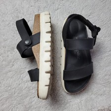 Birkenstock Papillio Cameron Chunky Sandals Women's 38 Narrow / US 7 Black