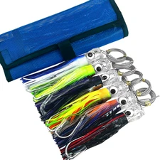 Narcissus 6PCS Trolling Lures Kit Saltwater – 6.5inch Offshore Big Game Fishing