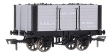 B800 Dapol OO 8-Plank Open Wagon 1201 in S&DJR Grey - Limited Edition