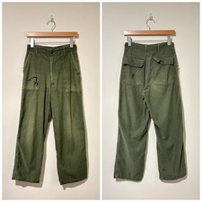 60s 70s distressed vintage U.S. Army og-107 baker pants size 26 443915