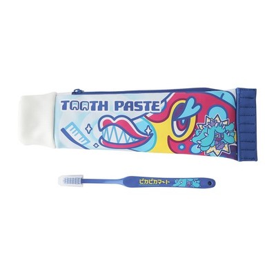 Japan Limited] Pokemon Center Pika Mart Pouch Toothbrush Set