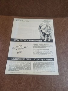 IRON CROWN ENTERPRISES SUMMER CATALONG 1988 AND QUARTERLY HALLOWEEN 1988 MERP