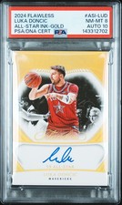 2024 PANINI FLAWLESS ALL-STAR INK GOLD #ASI-LUD LUKA DONCIC 4/10 PSA 8 AUTO 10