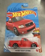 2021 Hot Wheels Red ‘99 Ford F-150 SVT Lightning, 237/250 | HW Hot Trucks 9/10