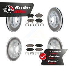 Front Rear Coat Brake Rotor Ceramic Pad Kit For 2014-2014 Mini Cooper Countryman