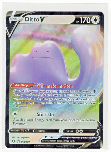 Pokemon Shining Fates Ditto V 50/72 NM/M 