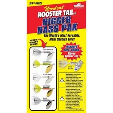 3/8oz Rooster Tail Bigger Bass Pak Box Kit with Storage Box