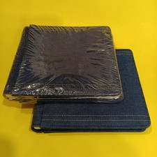 Lot Of 2 Creative Memories 7x7 Blue Denim Scrapbooks, 12 Pages Each