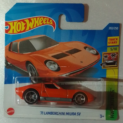 Hot Wheels '71 Lamborghini Miura SV HW Exotics Track Stars 1:64 orange HCV34  