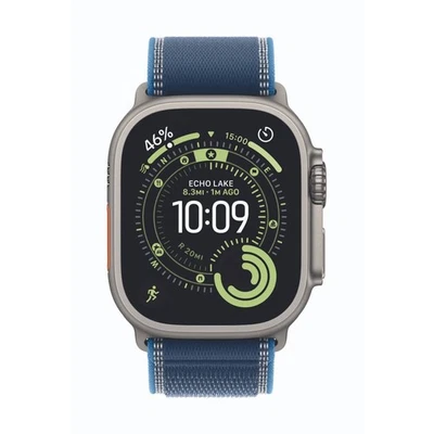 Apple Watch Ultra 3 Cellular 49mm Natur Titan Gehäuse mit Blau/Hellblau Trail Lo